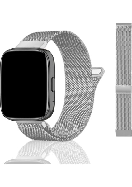 Xiaomi Redmi Watch 3 Active Milano Loop Mıknatıslı Paslanmaz Örgü Metal Kordon