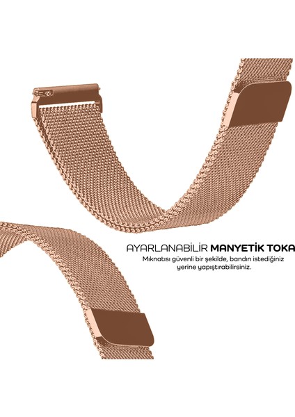 Xiaomi Redmi Watch 3 Active Milano Loop Mıknatıslı Paslanmaz Örgü Metal Kordon fiyatları
