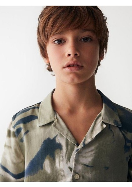 Erkek Çocuk Yumuşak Dokulu Renkli Gömlek modelleri