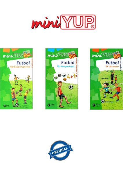 MiniYUP 5 - 6 Yaş Görsel ve Matematiksel Zeka Geliştirme - Futbol Kitapları