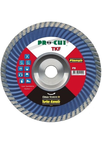 PR51116 230 mm Turbo Kesim Bıçağı (Flanşlı)