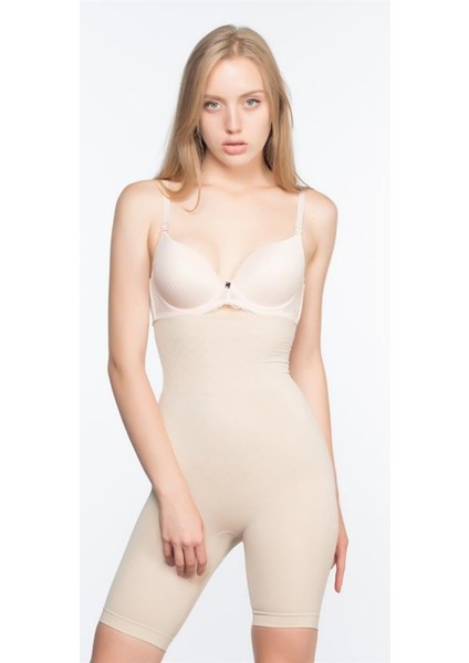 2074 Yüksek Bel Desenli Double Uzun Paçalı Korse modelleri