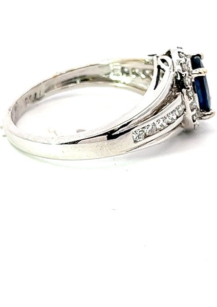 1.38 Ct Doğal Safir Taşlı Pırlanta Yüzük fırsatları