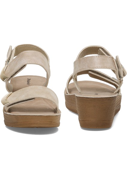 166426.Z4FX Altın Kadın Comfort Sandalet