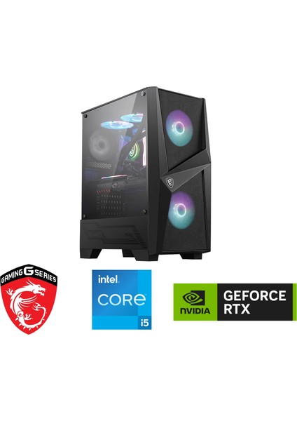 Msı Gaming Pc / 8 GB RTX-4060 / 12.nesil İ5-12400F / 16 GB Ddr4 Ram / 1 Tb M.2 SSD / WİN11 Pro