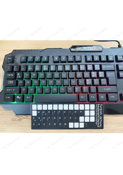 Notebook ve Pc Uyumlu Türkçe Q Klavye Tuş Takımı Etiketi