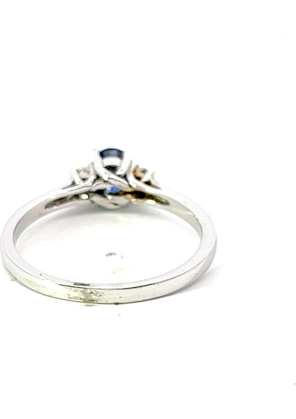 0,65 Ct Safir Taşlı Pırlanta Yüzük modelleri