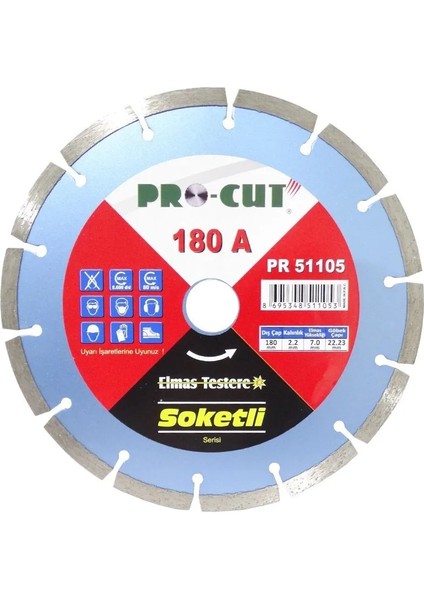 PR51107 230 mm Soketli Kesim Bıçağı