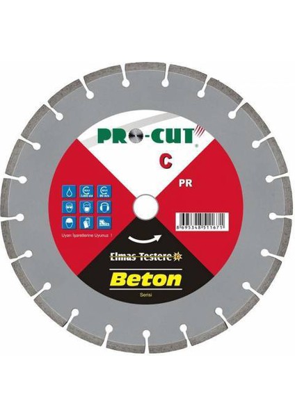 PR51165 350 mm Beton Kesme Bıçağı