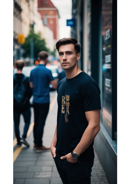 Erkek Baskılı T-Shirt Erkek Tişört modelleri
