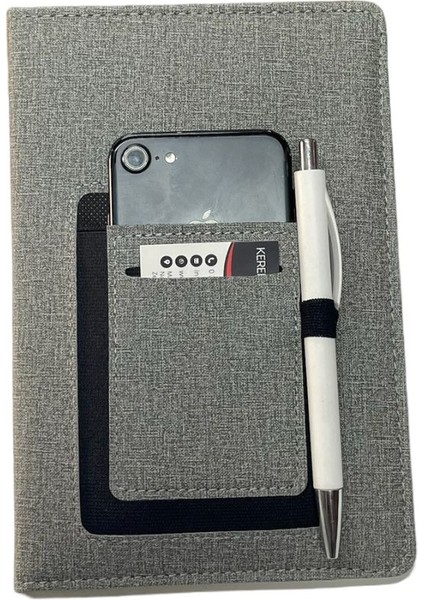 Notebook 15X21 Cep Telefon Bölmeli Termo Deri Kanguru Model Defter