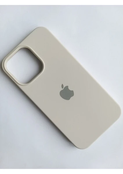 Stella Aksesuar iPhone 13 Pro Uyumlu Içi Kadife Logolu Silikon Telefon Kılıfı