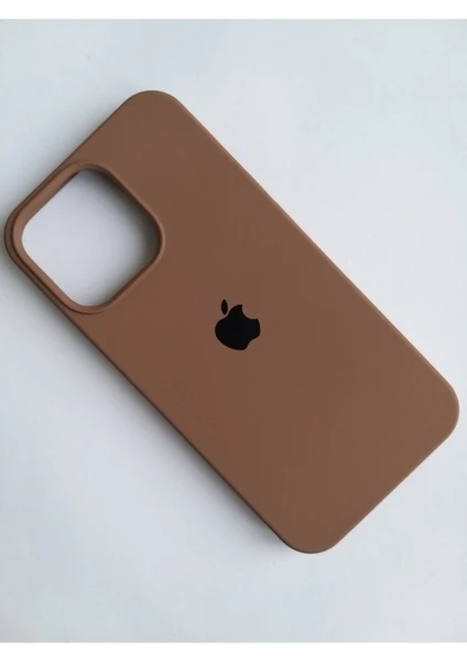 Stella Aksesuar iPhone 13 Pro Uyumlu Içi Kadife Logolu Silikon Telefon Kılıfı