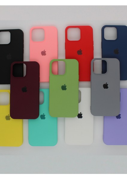 iPhone 13 Pro Max Uyumlu Içi Kadife Logolu Silikon Telefon Kılıfı fiyatları