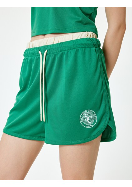 Mini Şort Çift Bel Detaylı Yüksek Bel Rahat Kesim Beli Bağcıklı indirimleri