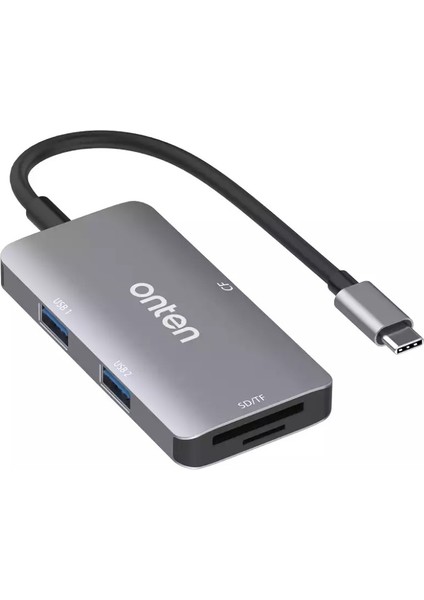 Onten Serisi OTN-91182 Usb-C Çoklu Kart Okuyucu MacBook Tablet Pc Uyumlu Card Reader