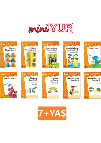 MiniYUP 5 - 7 Yaş Görsel ve Matematiksel Zeka Geliştirme Seti fırsatları