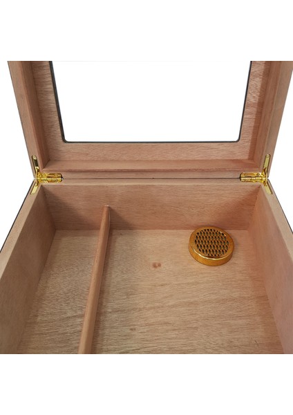 Kırmızı Camlı Humidor Puro Kutusu RB99KR