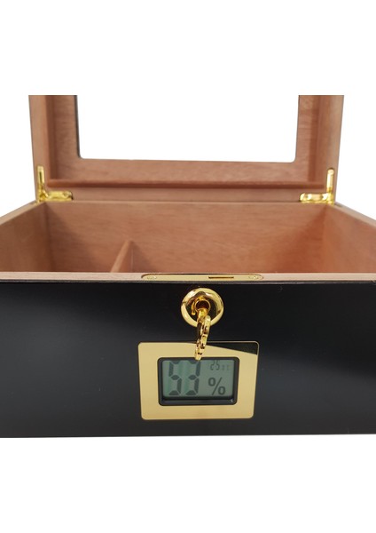 Kırmızı Camlı Humidor Puro Kutusu RB99KR