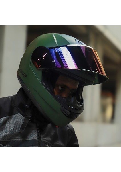 Strobe 2 Mat Yeşil Kask