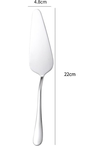 1010 Paslanmaz Çelik Silver Gri Pasta Spatula Kek Sunum CIN748BY fırsatları