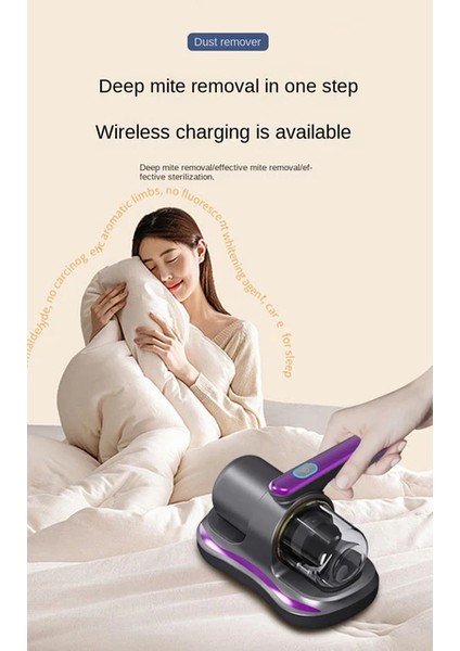 JBY 23-168Kablosuz Robot Süpürge Makinesi Anti Alerjen Uv Işınlı Akar Şarjlı Yatak Ve Koltuk El Süpürgesi fırsatları