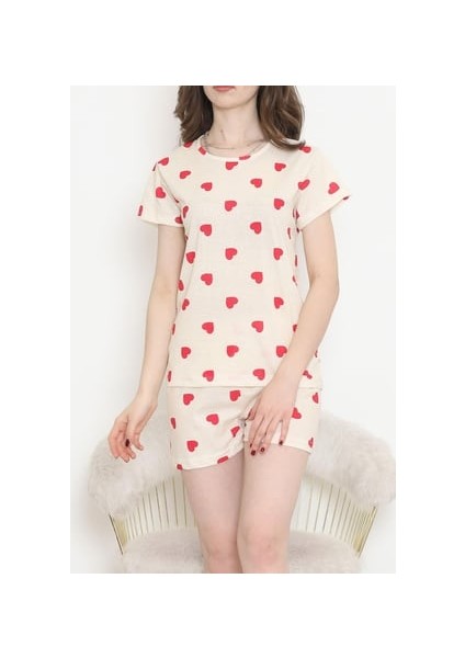 Kadın Kalpli Pijama Takımı
