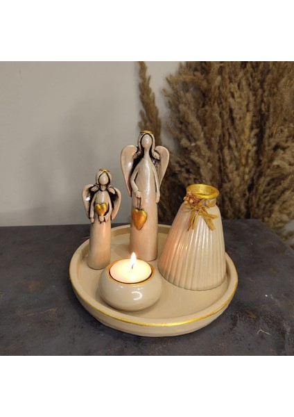 Melekli Dekoratif Tabak Takım fiyatları