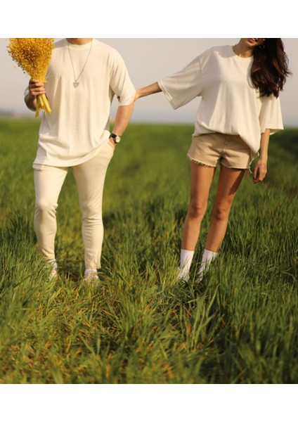 2li Oversize Sevgili Çift Kombini T-Shirt