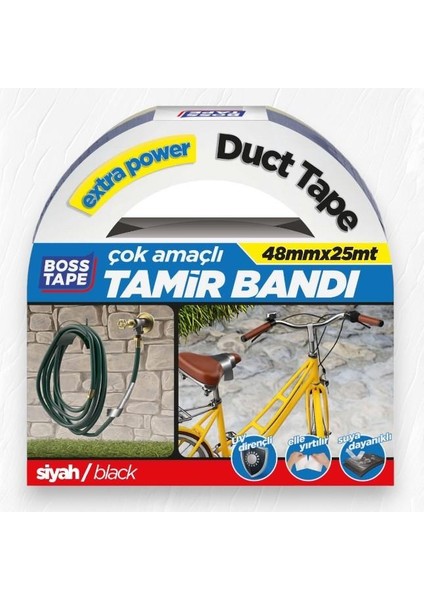 Duct Tape Tamir Bandı Siyah 48 mm x 25 mt fiyatları