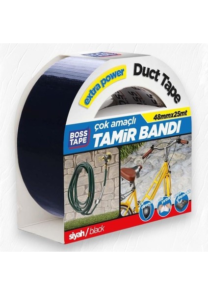 Duct Tape Tamir Bandı Siyah 48 mm x 25 mt fırsatları