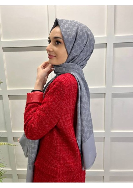 Elegance Monogram Şal 1090100 Gri İE1090100 modelleri