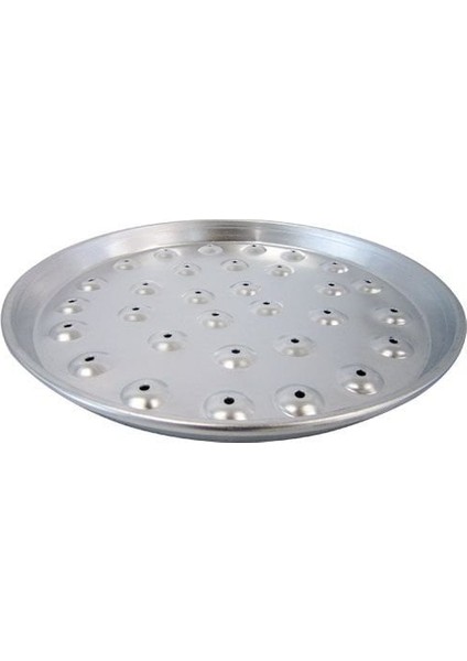 Delikli Alüminyum Pizza Tepsisi Tavası 32 cm