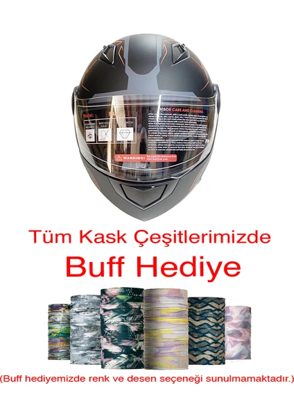 Çene Açılır Kask F3