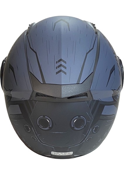 Çene Açılır Kask Z2 Grey