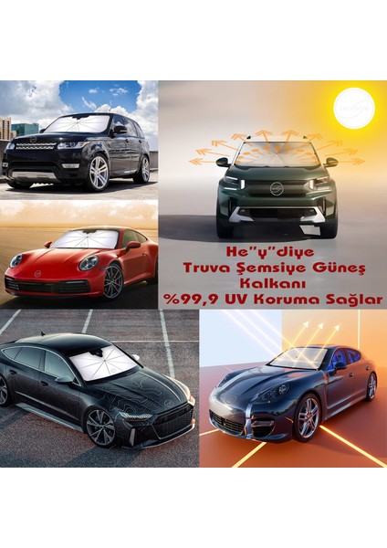 Spf 100+ Uv Korumalı Truva Oto Ön Cam Şemsiye Güneş Kalkanı (Yansıtıcı) fırsatları