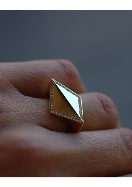 14 Ayar Altın Prizma Yüzük fiyatları