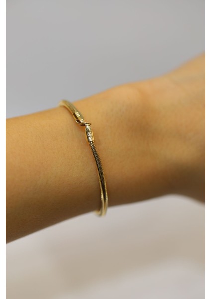 14 Ayar Altın Unisex Balık Sırtı Bileklik fiyatları