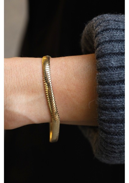 14 Ayar Altın Balık Sırtı Zincir Bileklik