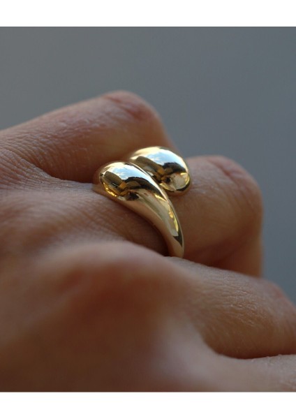 14 Ayar Altın Su Damlası Yüzük modelleri