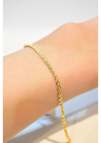 14 Ayar Halat Zincirli Altın Bileklik modelleri