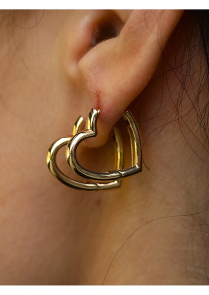 14 Ayar Altın Kalp Küpe fiyatları