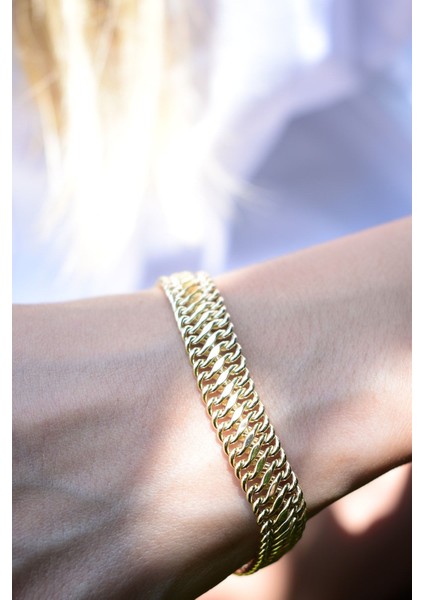 14 Ayar Altın Kadın Hasır Zincir Bileklik fiyatları