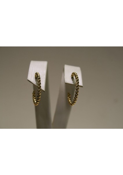 14 Ayar Altın Dorica (Çap: 2 Cm) Halka Küpe modelleri