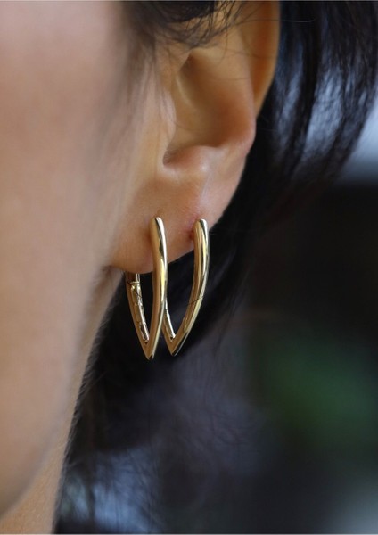 14 Ayar Altın Damla Küpe modelleri