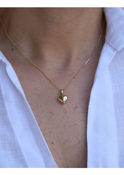 14 Ayar Altın 1 cm Kalp Kolye Ucu fiyatları
