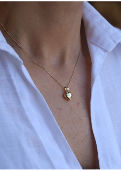 14 Ayar Altın 1 cm Kalp Kolye Ucu fırsatları