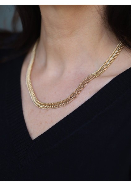 14 Ayar Altın 8 mm Viyana Zincir Kolye fiyatları