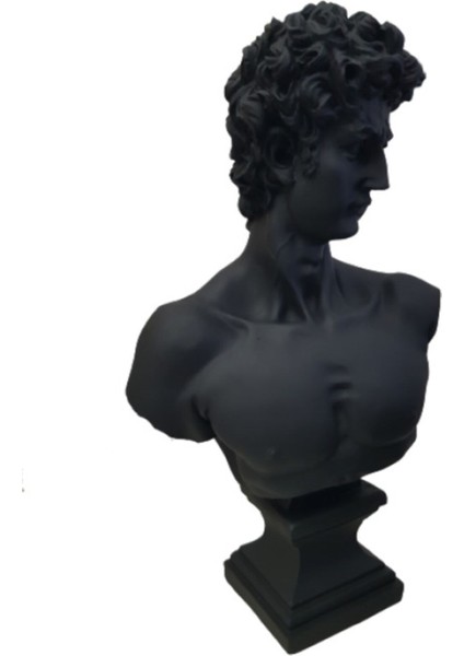 Ab Ev Dekorasyon David - Davud Büst Siyah Renk Ev Ofis Dekoru
