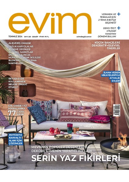 Evim Dergi 220. Sayı - Temmuz 2024
